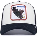 siltovka-zaoblena-biely-snapback-freedom-the-farm-goorin-bros