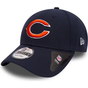 new-era-curved-brim-9forty-the-league-chicago-bears-nfl-adjustable-cap-marineblau