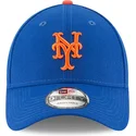 blaue-verstellbare-gebogene-kappe-9forty-the-league-der-new-york-mets-mlb-von-new-era