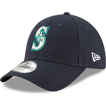 New Era Curved Brim 9FORTY The League Seattle Mariners MLB Adjustable Cap marineblau