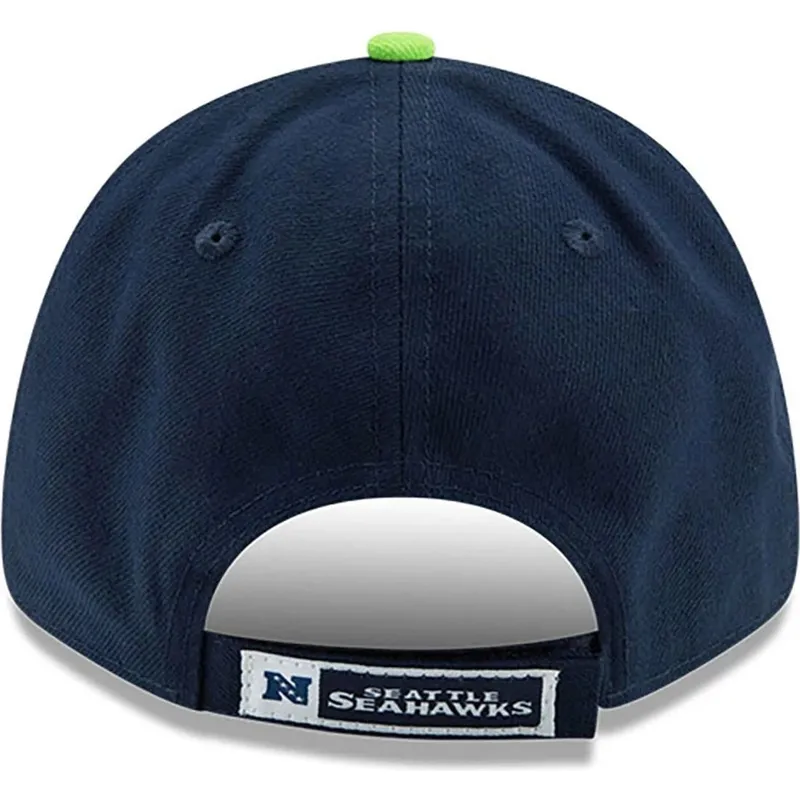 marineblaue-verstellbare-curved-cap-9forty-the-league-der-seattle-seahawks-nfl-von-new-era