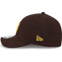 new-era-curved-brim-9forty-m-crown-player-replica-san-diego-padres-mlb-brown-snapback-cap