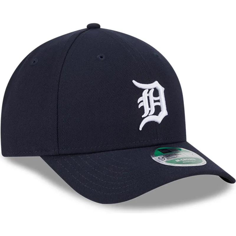 marineblaue-gebogene-snapback-kappe-9forty-m-crown-player-replica-der-detroit-tigers-mlb-von-new-era