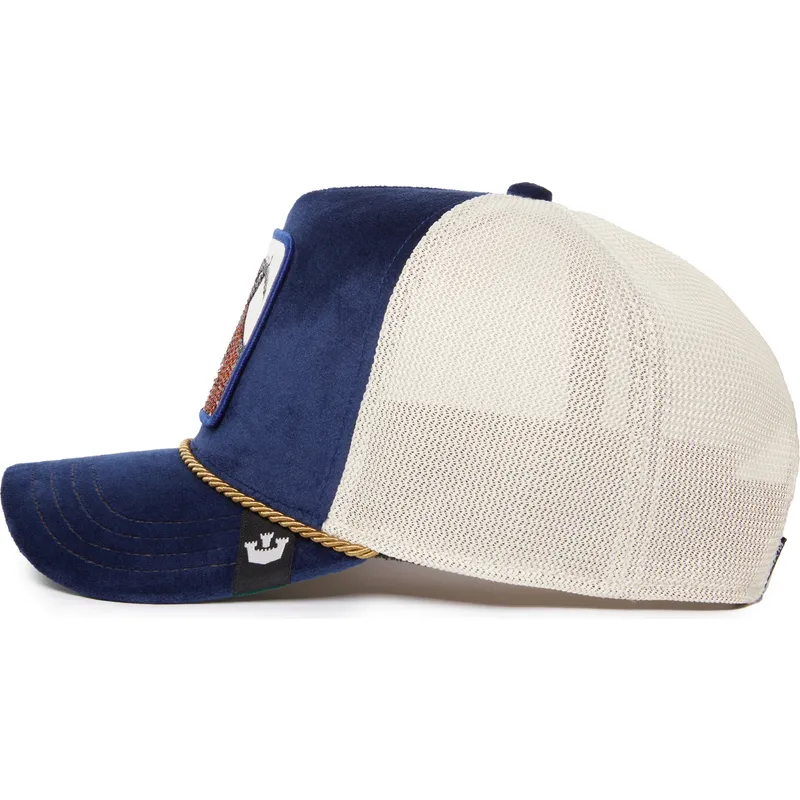 siltovka-zaoblena-modra-snapback-sapphire-goat-the-farm-jewel-tones-the-farm-goorin-bros