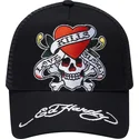 siltovka-zaoblena-cierna-snapback-love-kills-slowly-ed-hardy
