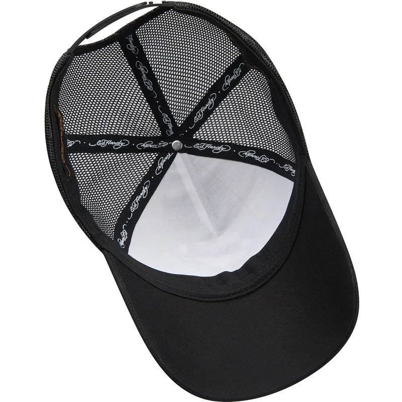 siltovka-zaoblena-cierna-snapback-love-kills-slowly-ed-hardy