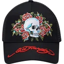 schwarze-trucker-kappe-skull-rose-von-ed-hardy