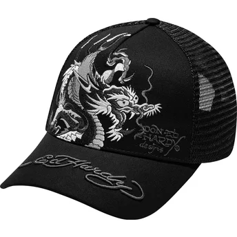 Šiltovka zaoblená čierna snapback Mono Giant Ed Hardy
