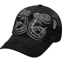 siltovka-zaoblena-cierna-snapback-duo-black-snake-ed-hardy