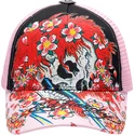 siltovka-zaoblena-ruzova-snapback-ghost-ed-hardy