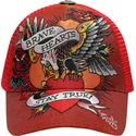 siltovka-zaoblena-cervena-snapback-brave-hearts-ed-hardy