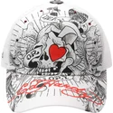 siltovka-zaoblena-biely-snapback-death-or-glory-ed-hardy