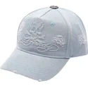 siltovka-zaoblena-modra-nastavitelny-denim-embossed-skull-ed-hardy