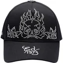 siltovky-zaoblena-cierna-nastavitelny-pasik-flaming-skull-ed-hardy