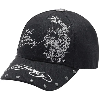 Šiltovka zaoblená čierna nastaviteľný Lucky Ed Hardy