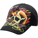 siltovka-zaoblena-cierna-nastavitelny-skull-chopper-ed-hardy