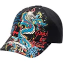 cap-zaoblena-black-adjustable-strap-ed-hardy