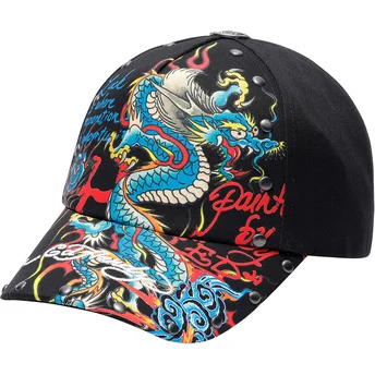 Cap zaoblená black adjustable strap Ed Hardy
