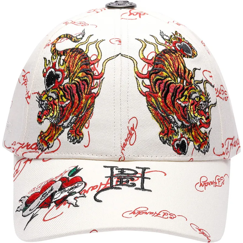 siltovka-zaoblena-bezova-nastavitelny-tiger-flames-ed-hardy