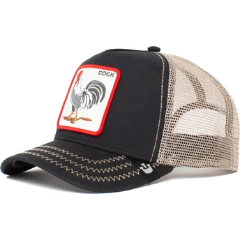 Schwarze Trucker-Kappe Hahn Rooster von Goorin Bros.