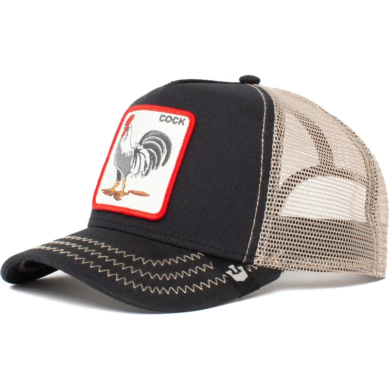 siltovky-zaoblena-kamionista-cierna-snapback-gallo-rooster-the-farm-de-goorin-bros