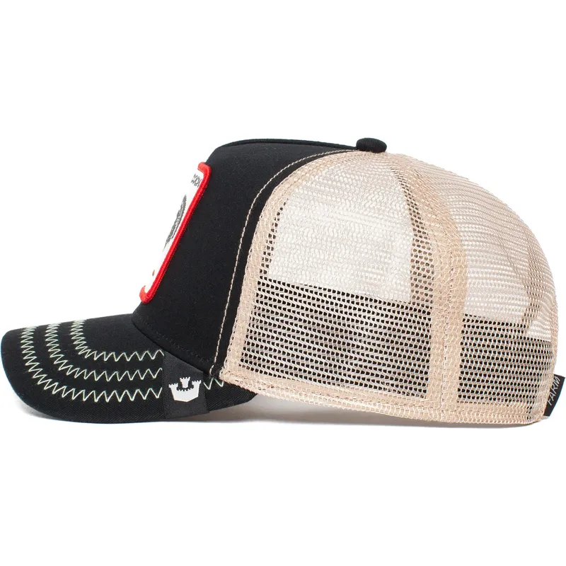 siltovky-zaoblena-kamionista-cierna-snapback-gallo-rooster-the-farm-de-goorin-bros
