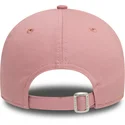 verstellbare-rosa-kappe-mit-gebogenem-schirm-und-rosa-logo-9forty-league-essential-der-new-york-yankees-mlb-von-new-era