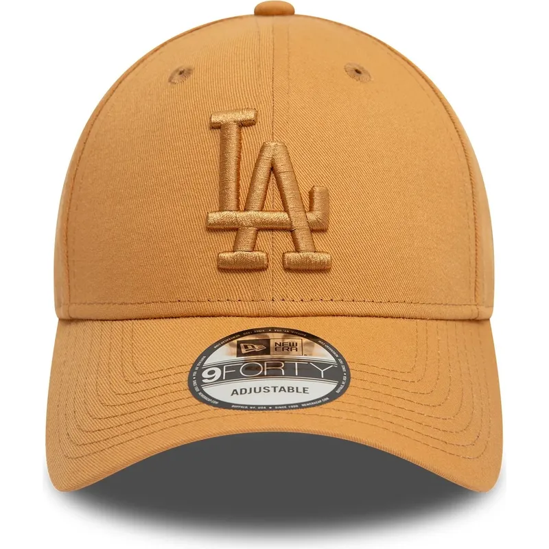 siltovka-zaoblena-hneda-nastavitelny-9forty-league-essential-los-angeles-dodgers-mlb-new-era