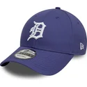 9forty-league-essential-verstellbare-violette-kappe-der-detroit-tigers-mlb-von-new-era