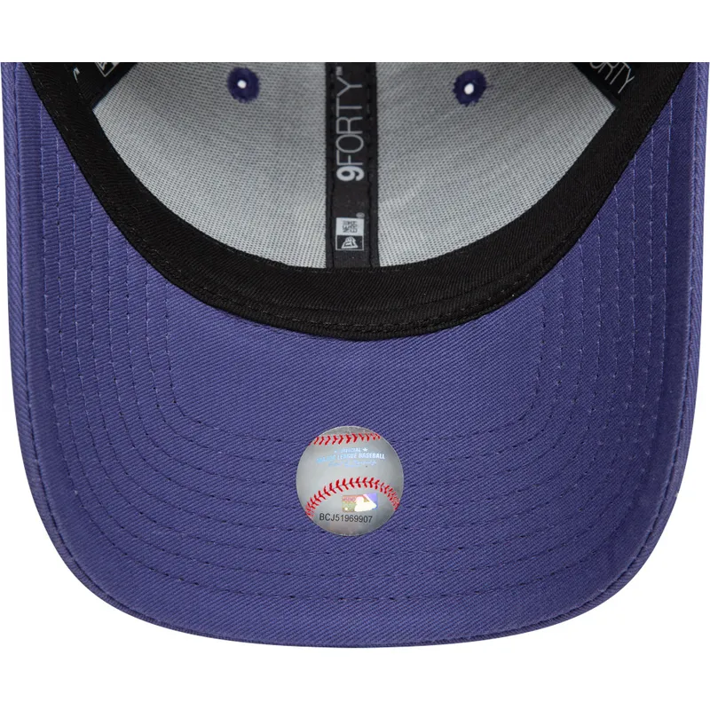 violette-verstellbare-curved-cap-9forty-league-essential-der-detroit-tigers-mlb-von-new-era