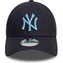 new-era-curved-brim-blue-logo-9forty-league-essential-new-york-yankees-mlb-navy-blue-adjustable-cap