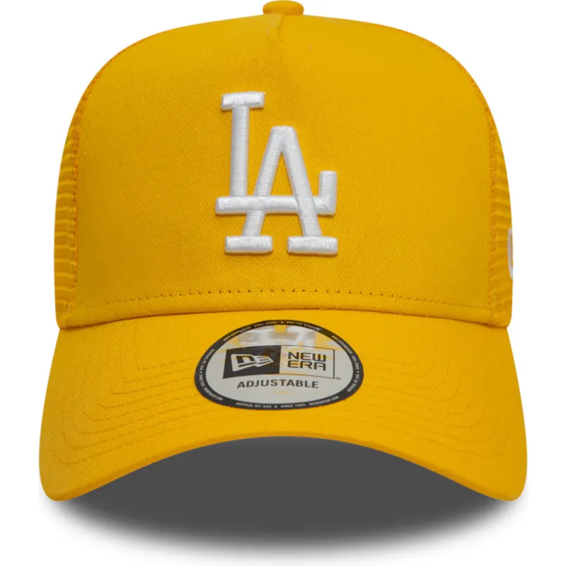 siltovka-zaoblena-zlta-snapback-9forty-a-frame-league-essential-los-angeles-dodgers-mlb-new-era
