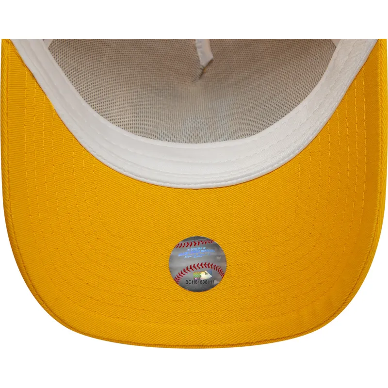 siltovka-zaoblena-zlta-snapback-9forty-a-frame-league-essential-los-angeles-dodgers-mlb-new-era