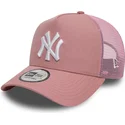 siltovka-zaoblena-ruzova-snapback-9forty-a-frame-league-essential-new-york-yankees-mlb-new-era