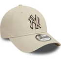 cap-zaoblena-beige-adjustable-strap-negro-9forty-team-outline-new-york-yankees-mlb-new-era