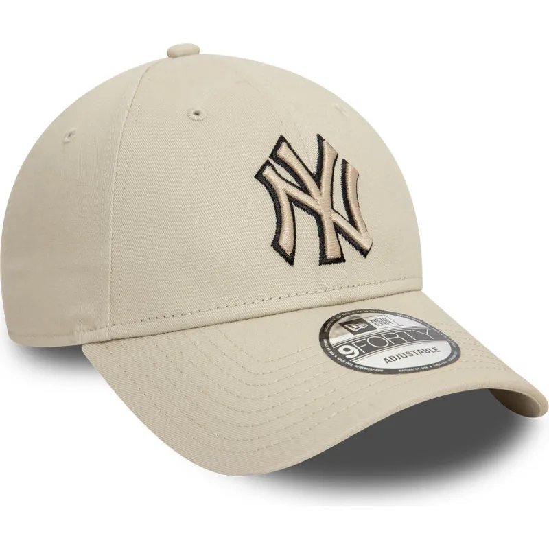 cap-zaoblena-beige-adjustable-strap-negro-9forty-team-outline-new-york-yankees-mlb-new-era cap-zaoblena-beige-adjustable-strap-negro-9forty-team-outline-new-york-yankees-mlb-new-era