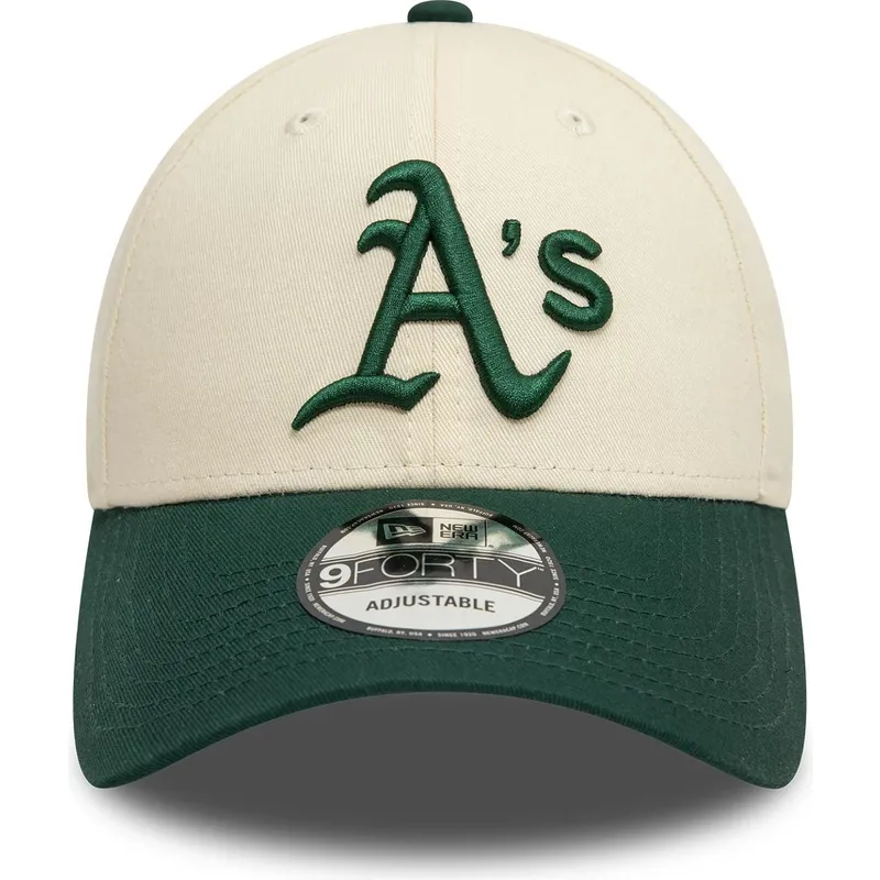 cap-zaoblena-beige-adjustable-strap-9forty-colour-block-oakland-athletics-mlb-new-era