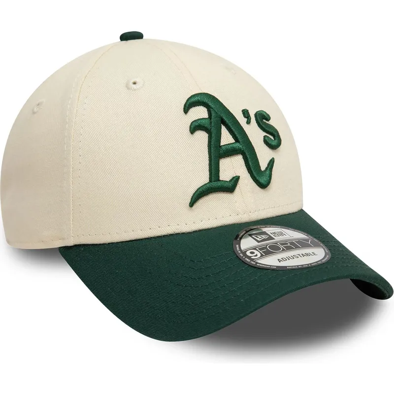 cap-zaoblena-beige-adjustable-strap-9forty-colour-block-oakland-athletics-mlb-new-era