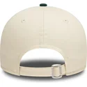 verstellbare-9forty-colour-block-kappe-in-beige-und-grun-der-oakland-athletics-mlb-von-new-era