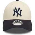 cap-zaoblena-beige-adjustable-strap-9forty-colour-block-new-york-yankees-mlb-new-era