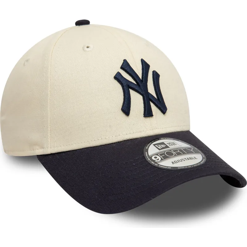 cap-zaoblena-beige-adjustable-strap-9forty-colour-block-new-york-yankees-mlb-new-era