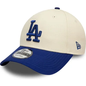 Šiltovka zaoblená béžová nastaviteľný 9FORTY Colour Block Los Angeles Dodgers MLB New Era
