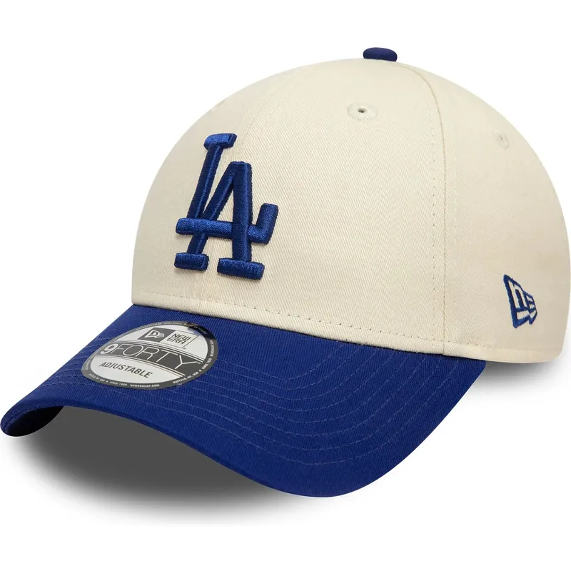 siltovka-zaoblena-bezova-nastavitelny-9forty-colour-block-los-angeles-dodgers-mlb-new-era