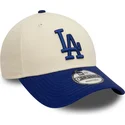 siltovka-zaoblena-bezova-nastavitelny-9forty-colour-block-los-angeles-dodgers-mlb-new-era