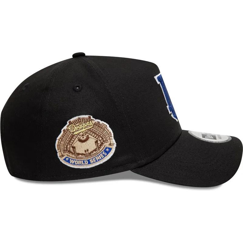 siltovka-zaoblena-cierna-snapback-9forty-a-frame-world-series-patch-los-angeles-dodgers-mlb-new-era