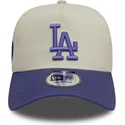 siltovka-zaoblena-fialova-snapback-9forty-a-frame-world-series-patch-los-angeles-dodgers-mlb-new-era