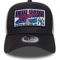 new-era-new-york-yankees-mlb-9forty-a-frame-patch-trucker-cap-in-marineblau
