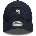 marineblaue-verstellbare-curved-cap-9forty-seersucker-der-new-york-yankees-mlb-von-new-era