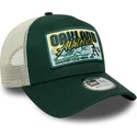 siltovka-zaoblena-zelena-snapback-9forty-a-frame-patch-oakland-athletics-mlb-new-era