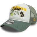 grune-9forty-a-frame-fruit-graphic-trucker-cap-der-st-louis-cardinals-mlb-von-new-era